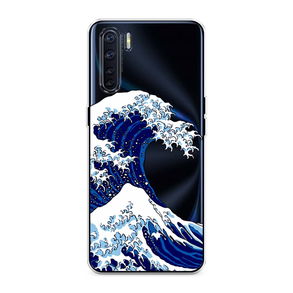 

Чехол Awog на Oppo A91/Reno 3 "Волна в Канагаве", Разноцветный, 254250-4