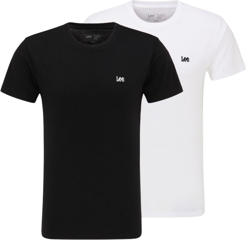 

Комплект футболок мужских LEE TWIN PACK CREW разноцветных L, Разноцветный, TWIN PACK CREW