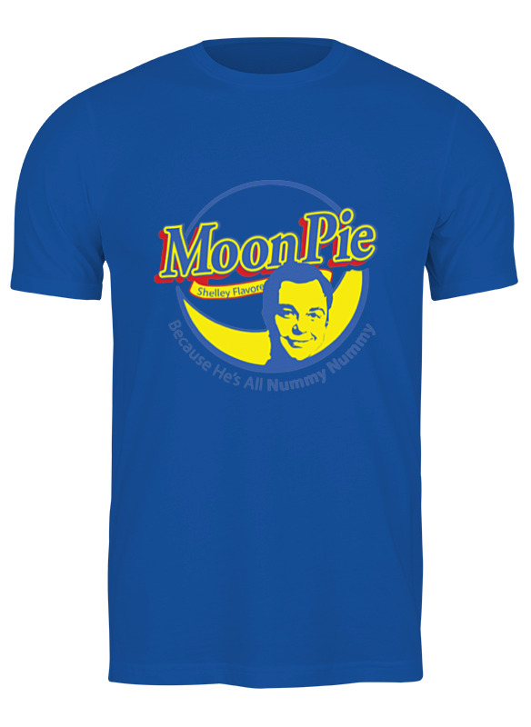 

Футболка мужская Printio Шелдон купер (moon pie) синий S, Шелдон купер (moon pie)