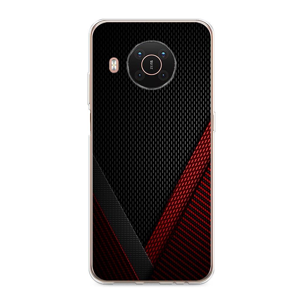 

Чехол Awog на Nokia X20 / Нокиа X20 "Красный карбон", Черный;красный, 124250-3