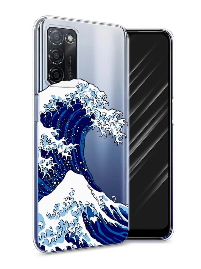 

Чехол Awog на Oppo A55s 5G "Волна в Канагаве", Разноцветный, 2510150-4