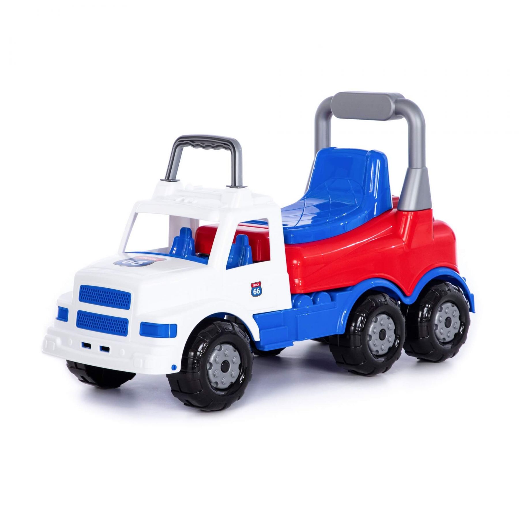 Каталка-автомобиль Полесье Буран №1 бело-синяя 90348 каталка zarrin toys автомобиль грузовик minetrack 120