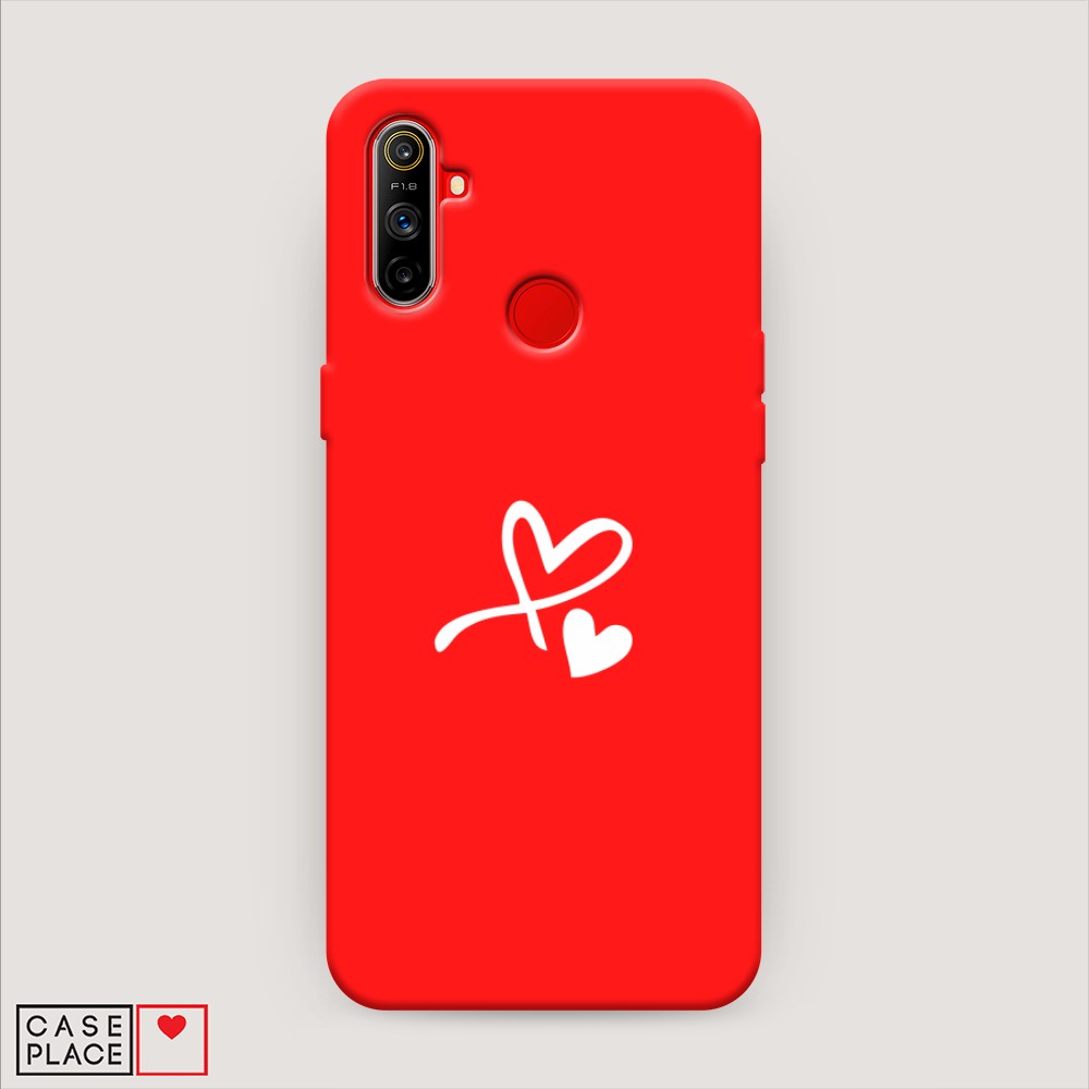 

Чехол Awog на Realme C3 "Сердечко минимализм", Разноцветный, 253053-1
