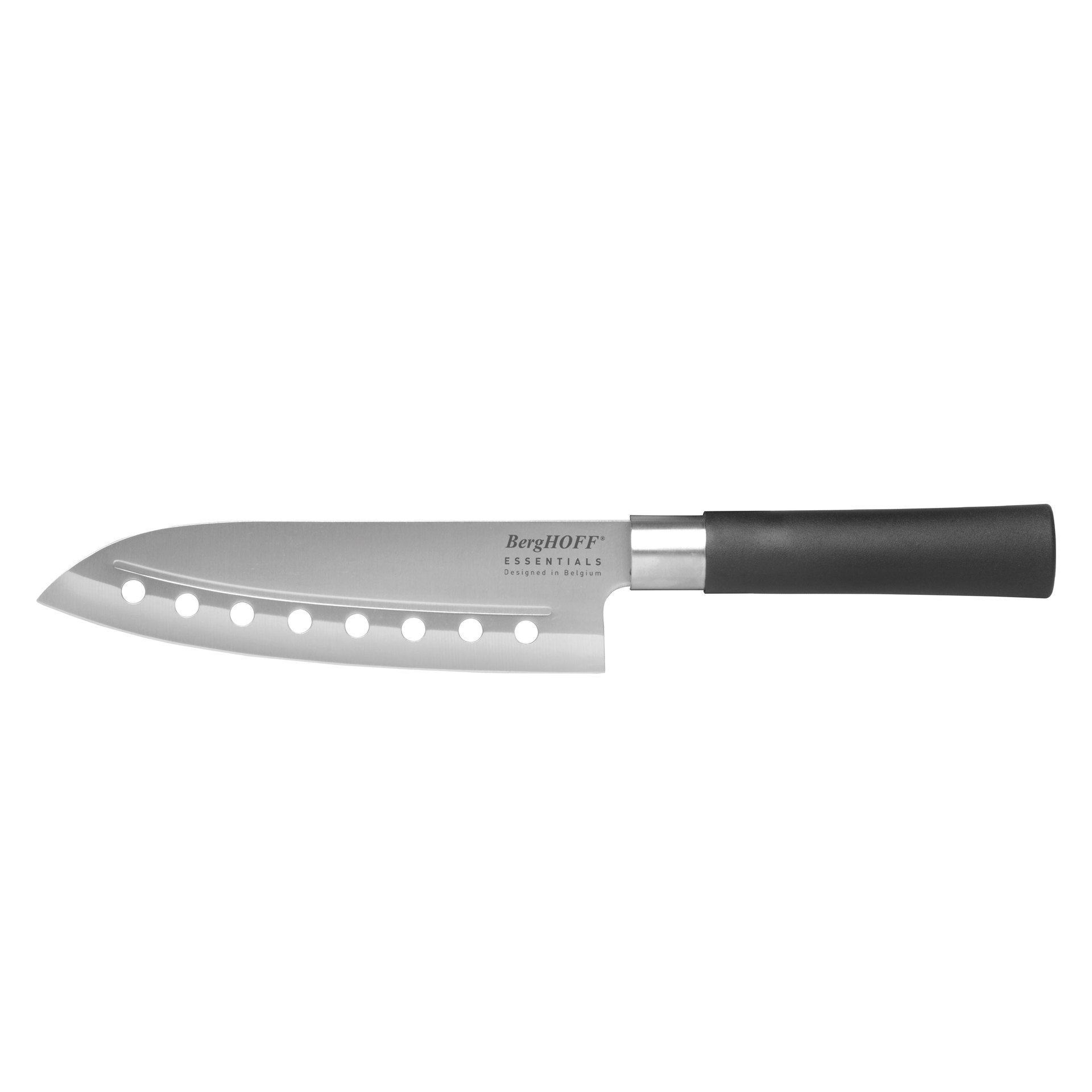 Нож сантоку BergHOFF Essentials с отверстиями в лезвии 18см