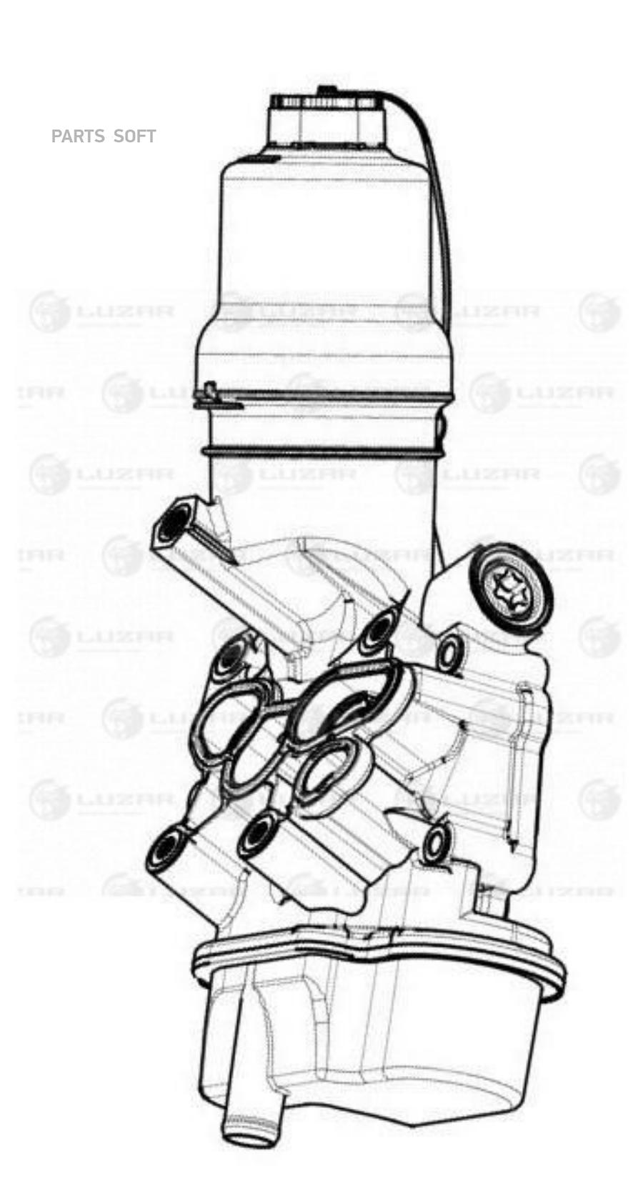 LUZAR LBP1811 LBP 1811_корпус маслянного фильтра VW Passat (B6) 2.0FSI 05 1шт