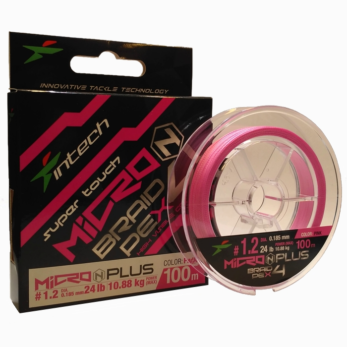 

Шнур Intech MicroN Plus PE x4 100m (#1.2 (24lb / 10.88kg)), 00-00032909