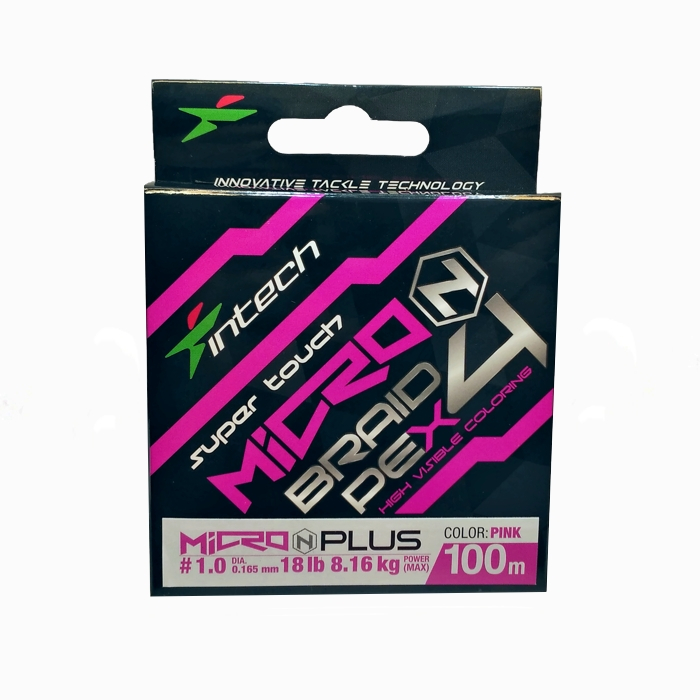 

Шнур Intech MicroN Plus PE x4 100m (#1.0 (18lb / 8.17kg)), 00-00032908