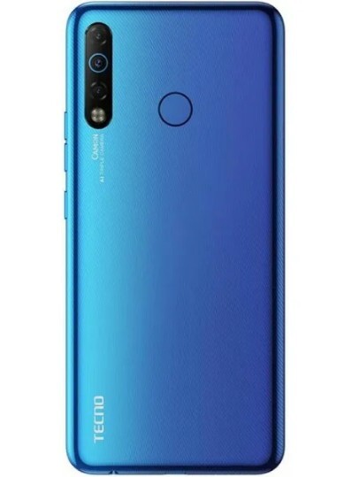 

Задняя крышка для TECNO Camon 12 Air blue синяя