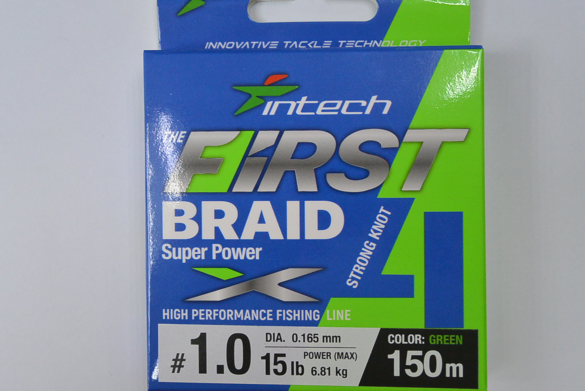 

Шнур Intech First Braid PE X4 150 м. #1,0 0.165 мм. 6,81 кг., 00-00022572