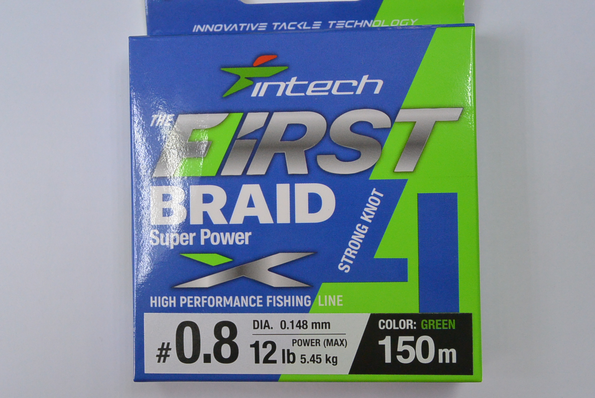 

Шнур Intech First Braid PE X4 150 м. #0,8 0.148 мм. 5,45 кг., 00-00022571
