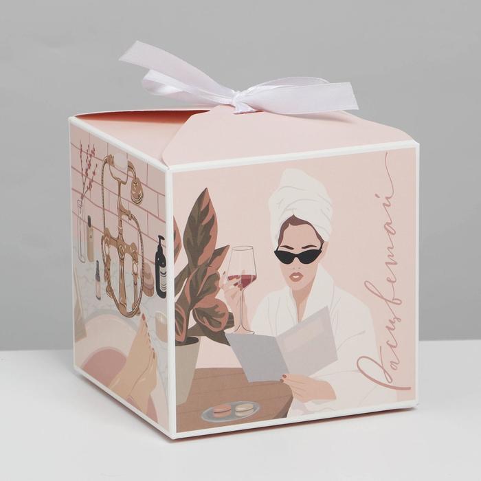 

Коробка складная «SPA GIRL», 12 × 12 × 12 см, Коллекция упаковки Girl style