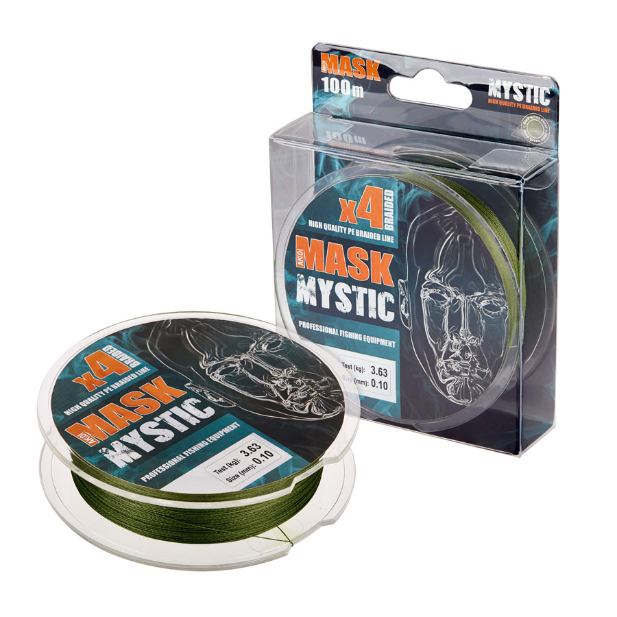 

Шнур Akkoi Mask Mystic X4-100 (deep green) d0,10mm, 00-00017821