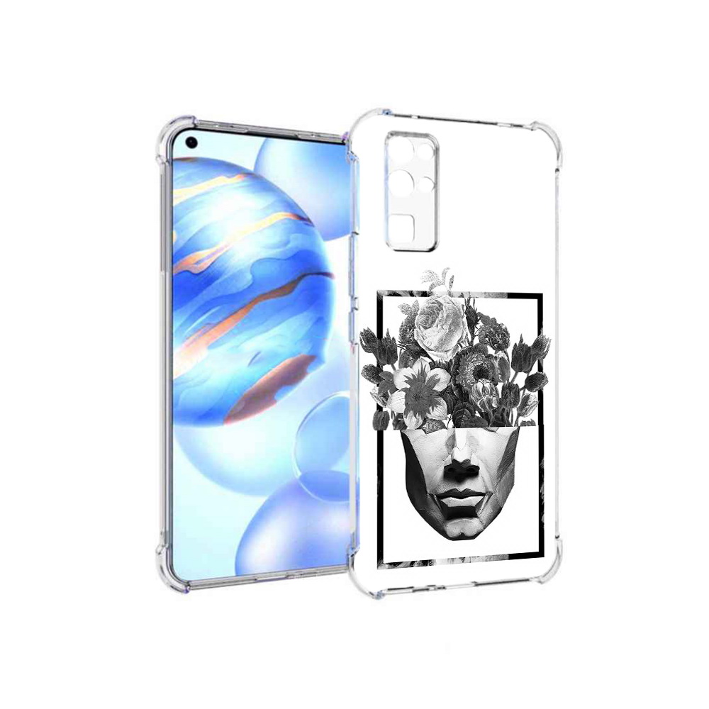 

Чехол MyPads Tocco для Honor 30 черно белая ваза в абстракции (PT147988.19.678), Прозрачный, Tocco