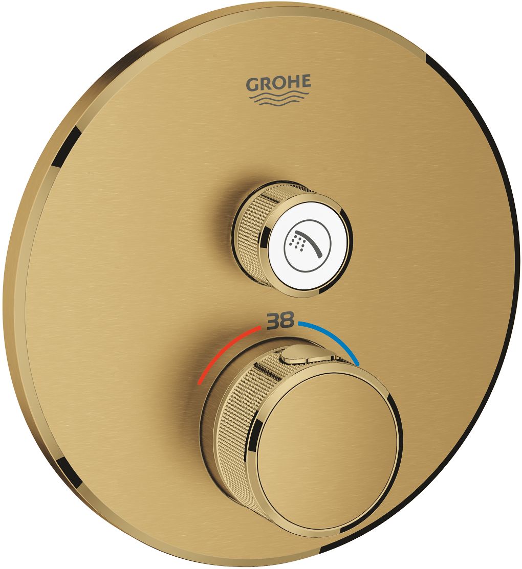 

Термостат для душа Grohe Grohtherm золото 29118GN0