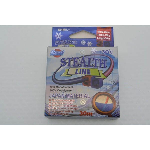 

Леска Shmily New Stealth line 0.08mm 30m 2,10kg -30°C, 00-00025623