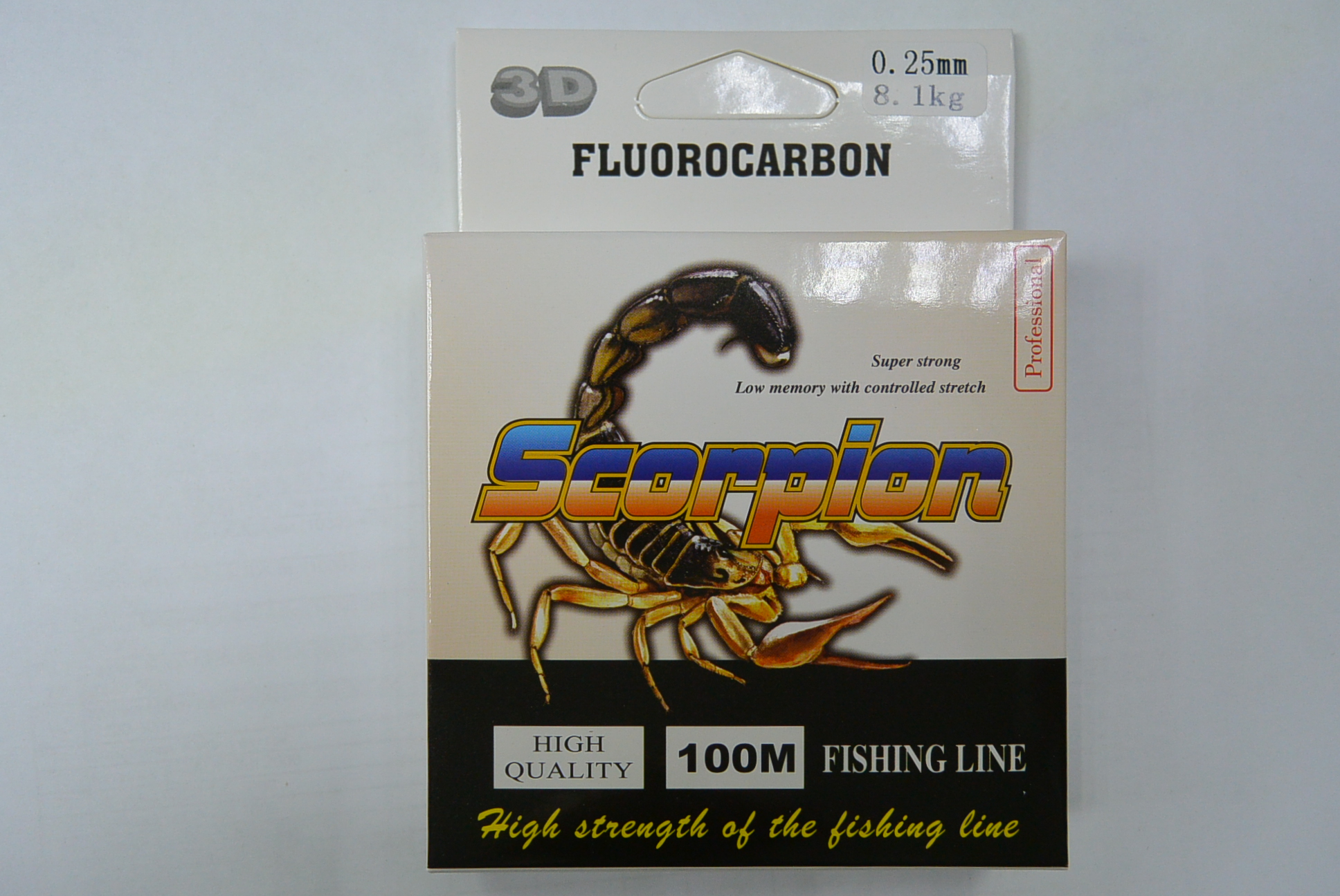 фото Леска scorpion fluorocarbon 100м 0,25мм