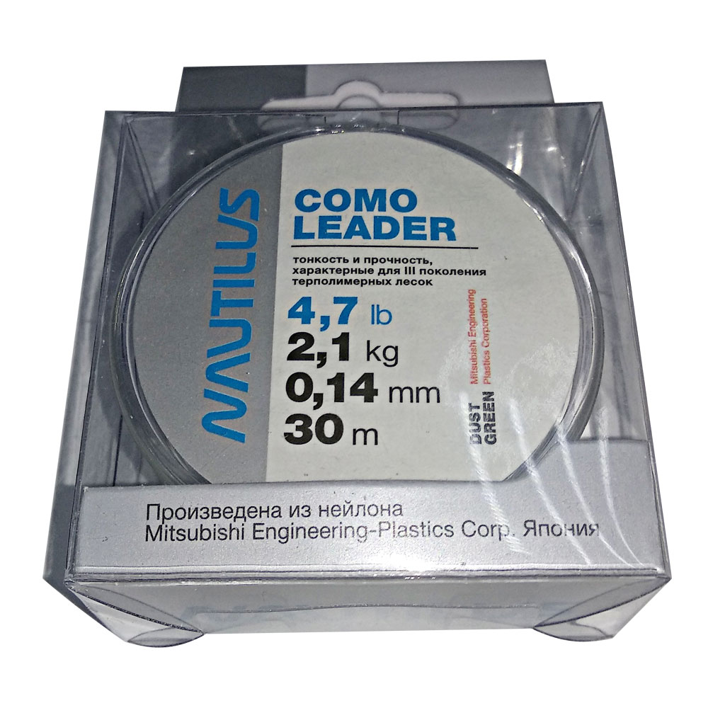 

Леска Nautilus Como Leader Clear 30м d-0.14мм 2.1кг, 00-00016518