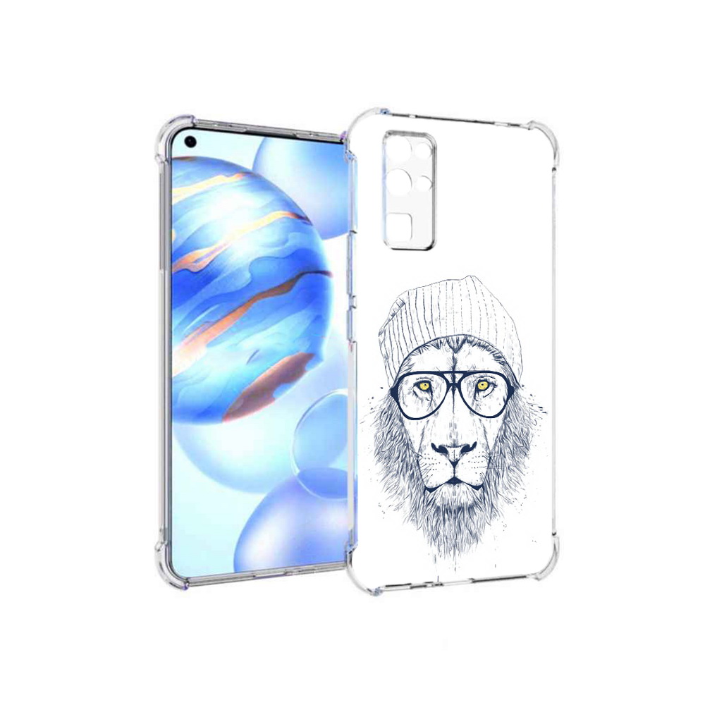 

Чехол MyPads Tocco для Honor 30 хиппи лев (PT147988.19.663), Прозрачный, Tocco