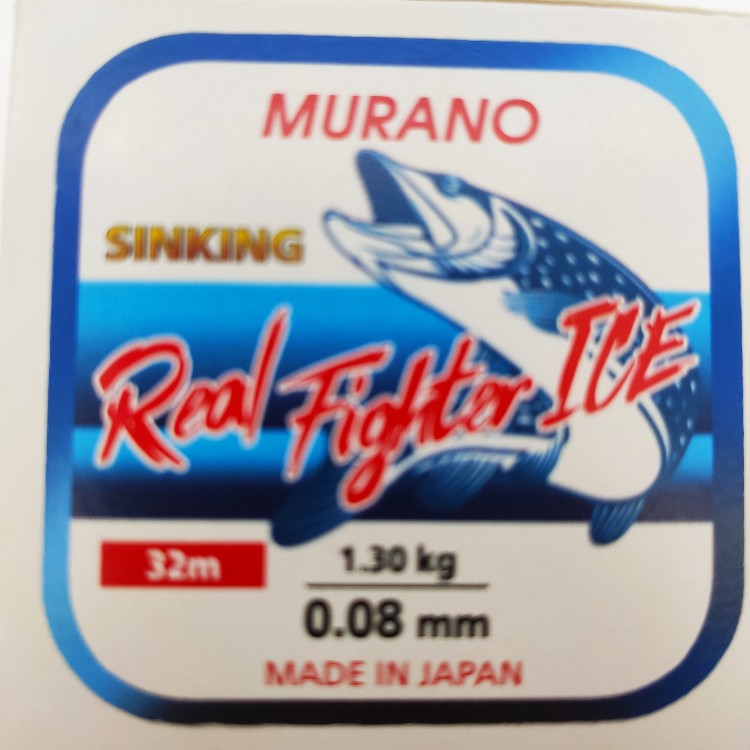 

Леска Murano Real Fighter Ice 0.08мм 1.30кг 32м, 00-00030613