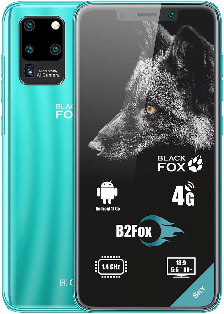 

Смартфон Black Fox B2 1/8GB Sky Blue, B2
