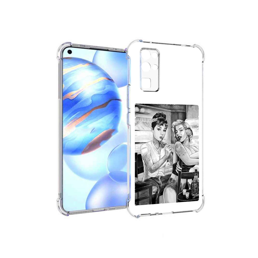 

Чехол MyPads Tocco для Honor 30 тату мастер (PT147988.19.637), Прозрачный, Tocco