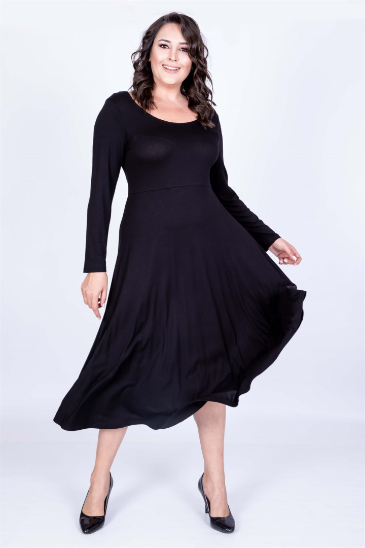 

Платье женское My Line Moda 669 черное L (товары доставляются из-за рубежа), Черный, 669