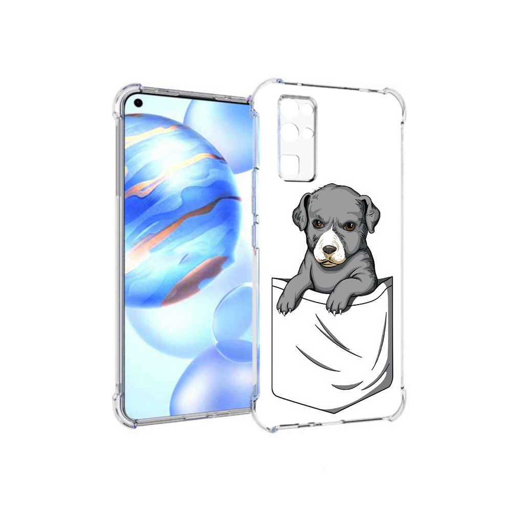 

Чехол MyPads Tocco для Honor 30 собачка в кармане (PT147988.19.611), Прозрачный, Tocco
