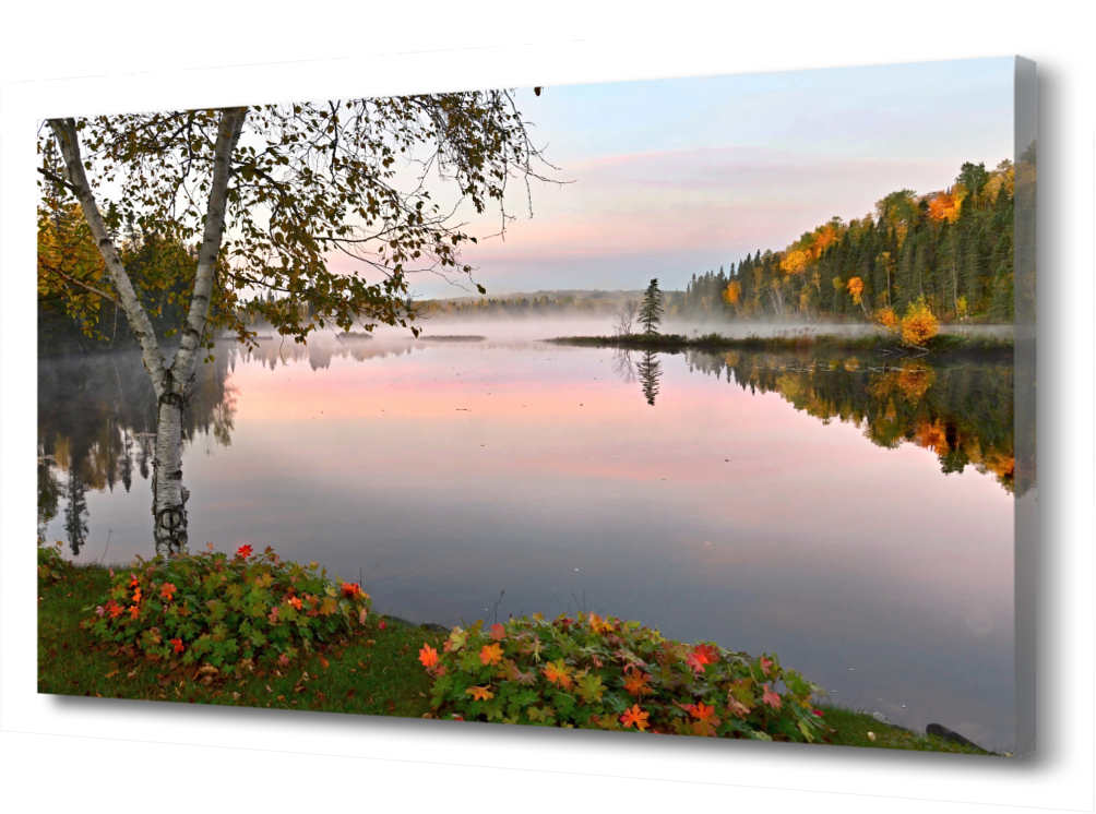 

Картина на холсте Осенний пруд. Природа PRC-538 (60x40см). Натуральный холст