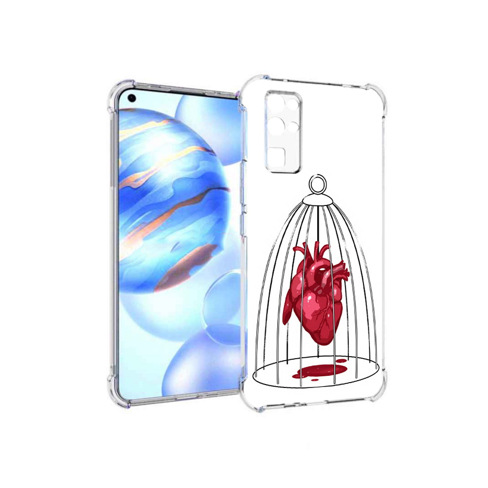 

Чехол MyPads Tocco для Honor 30 сердце в клетке (PT147988.19.597), Прозрачный, Tocco