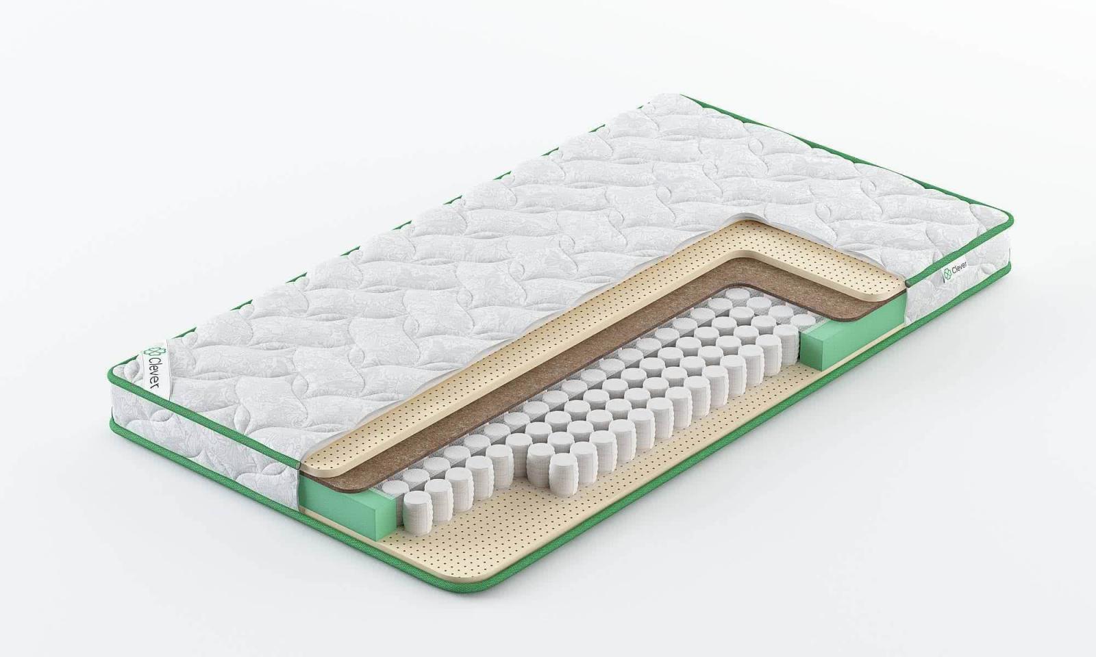 Матрас Clever Bio 75x215 белый, размер односпальный