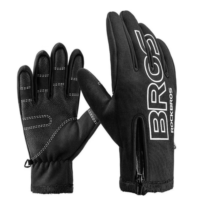 Зимние велосипедные перчатки Rockbros S091-4 р. M