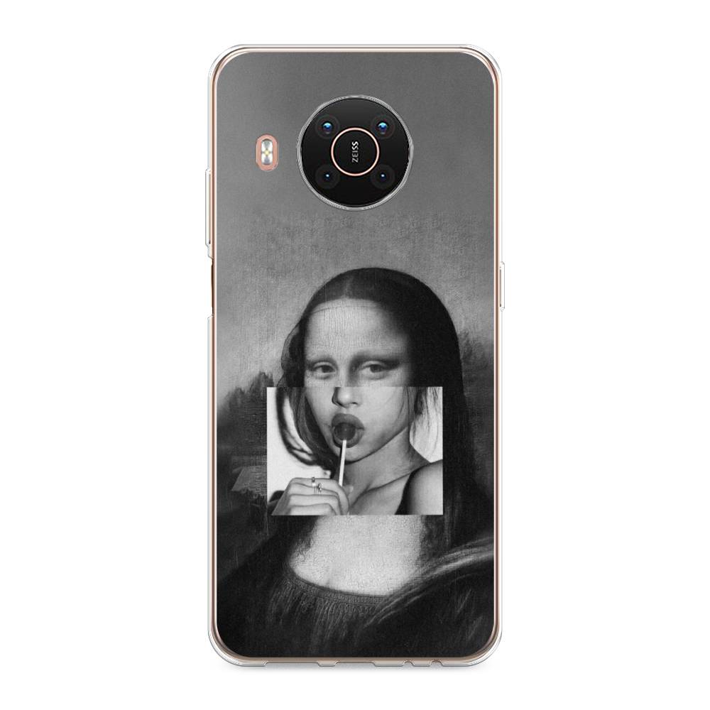 

Чехол Awog на Nokia X20 / Нокиа X20 "Mona Lisa sucking lollipop", Серый, 124250-9