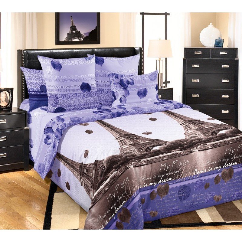 

Комплект белья Текс-Дизайн перкаль Романтика Парижа евро арт. 330991, Романтика Парижа