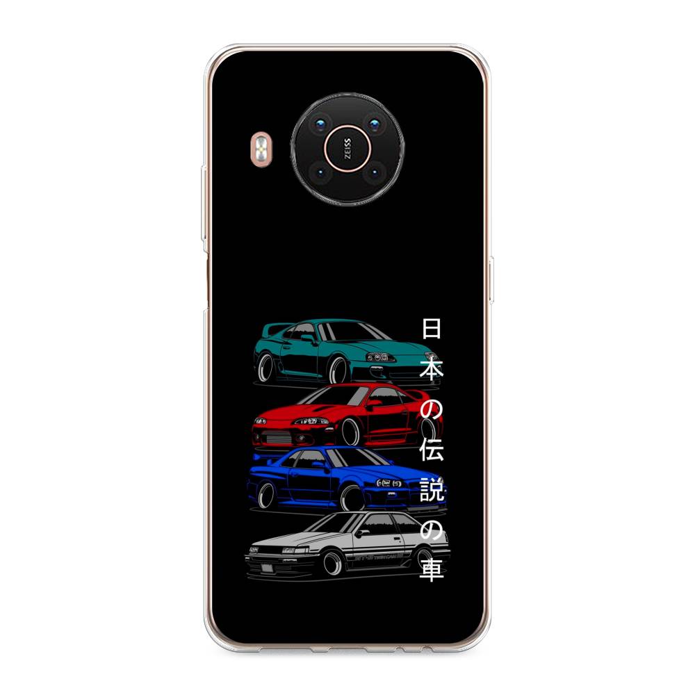 

Чехол Awog на Nokia X20 / Нокиа X20 "JDM Legend cars", Зеленый;красный;синий, 124250-5