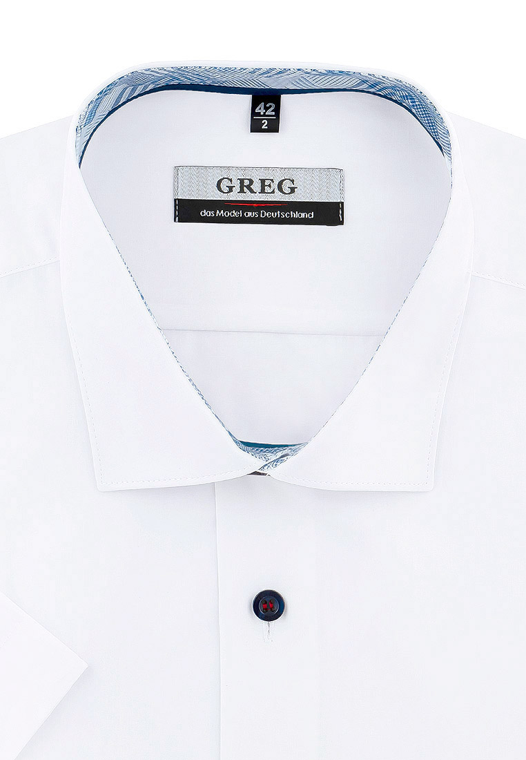 

Рубашка мужская Greg 01-00000942 белая 38, Белый, 01-00000942