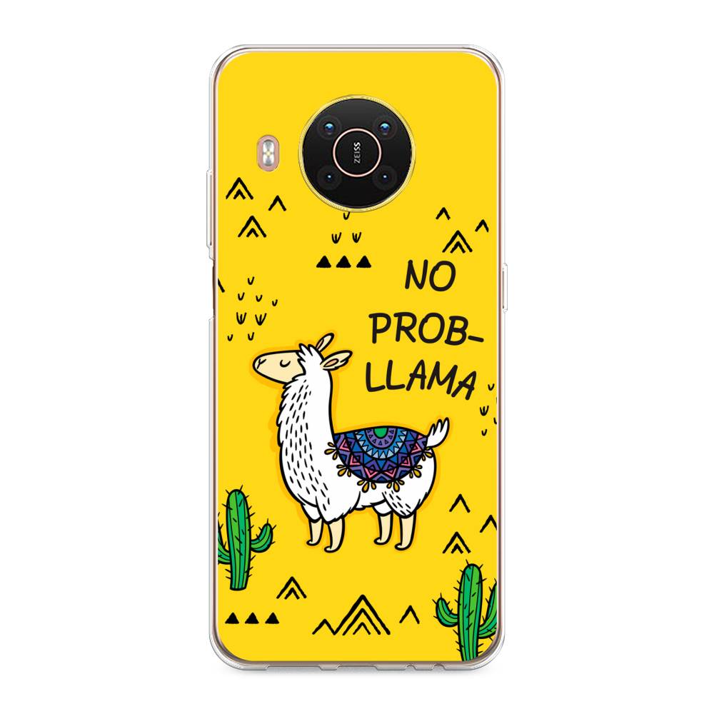 

Чехол Awog на Nokia X20 / Нокиа X20 "No probLLama", Желтый;черный;синий, 124250-2