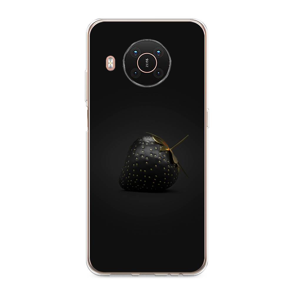 

Чехол Awog на Nokia X20 / Нокиа X20 "Черная клубника", Золотистый;черный;серый, 124250-10