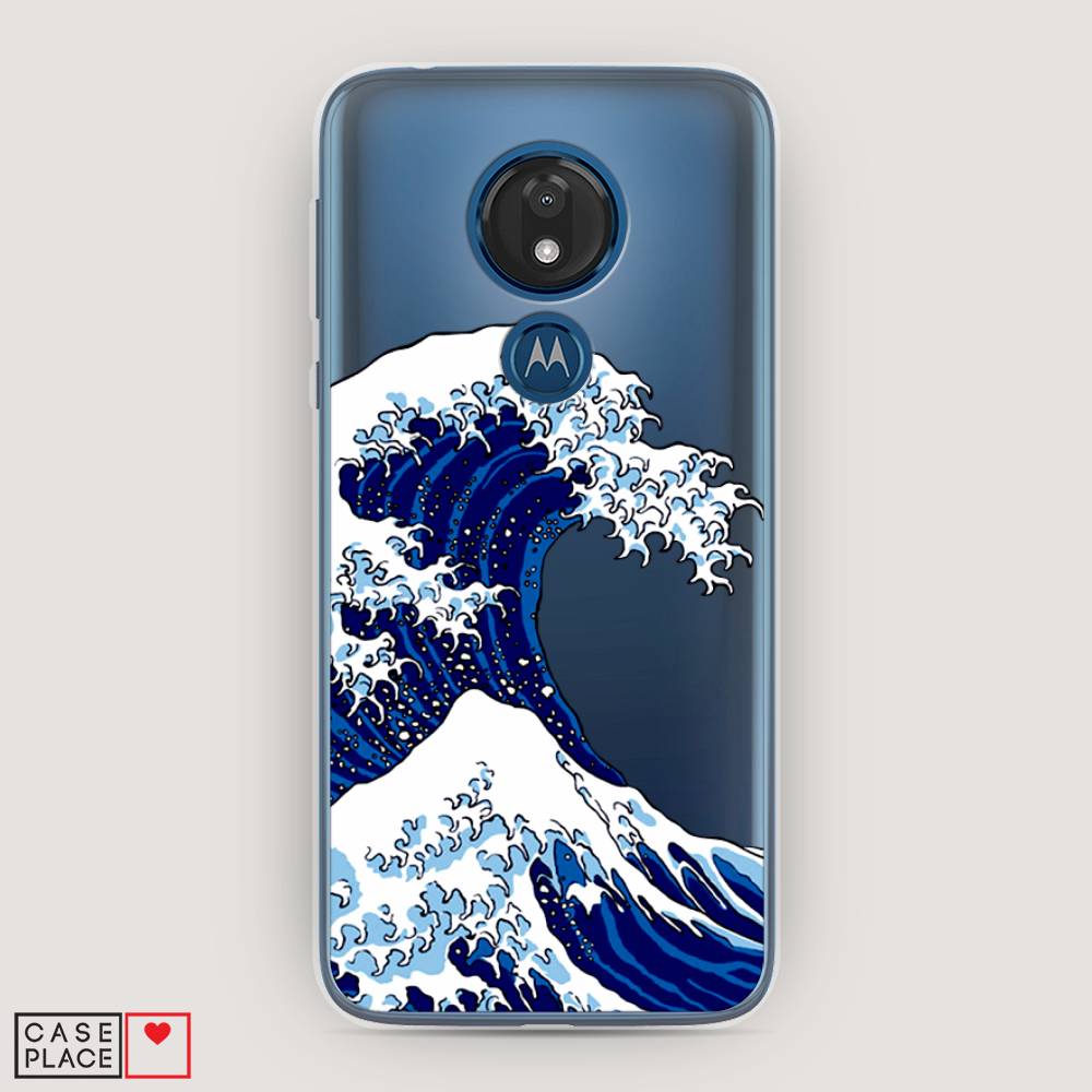 

Чехол Awog на Motorola Moto G7 / Моторола Мото G7 "Волна в Канагаве", Разноцветный, 241150-4