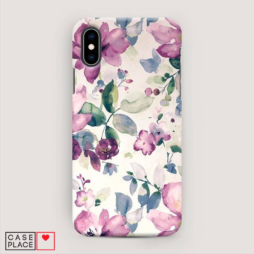 

Пластиковый чехол "Акварельная нежность" на Apple iPhone XS (10S), 11820-6