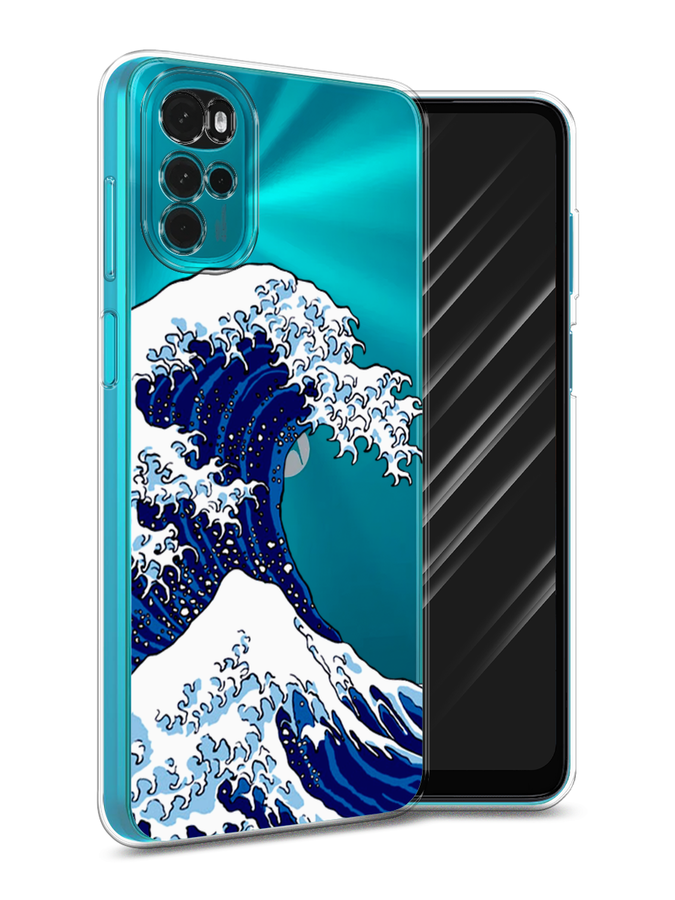 

Чехол Awog на Motorola Moto G22 "Волна в Канагаве", Разноцветный, 243150-4