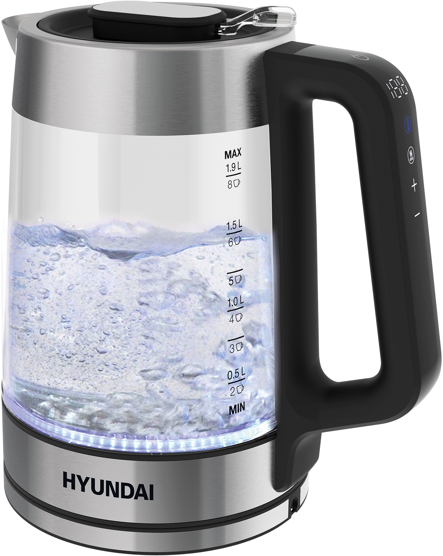 

Чайник электрический HYUNDAI HYK-G5607 1.7 л черный, HYK-G5607