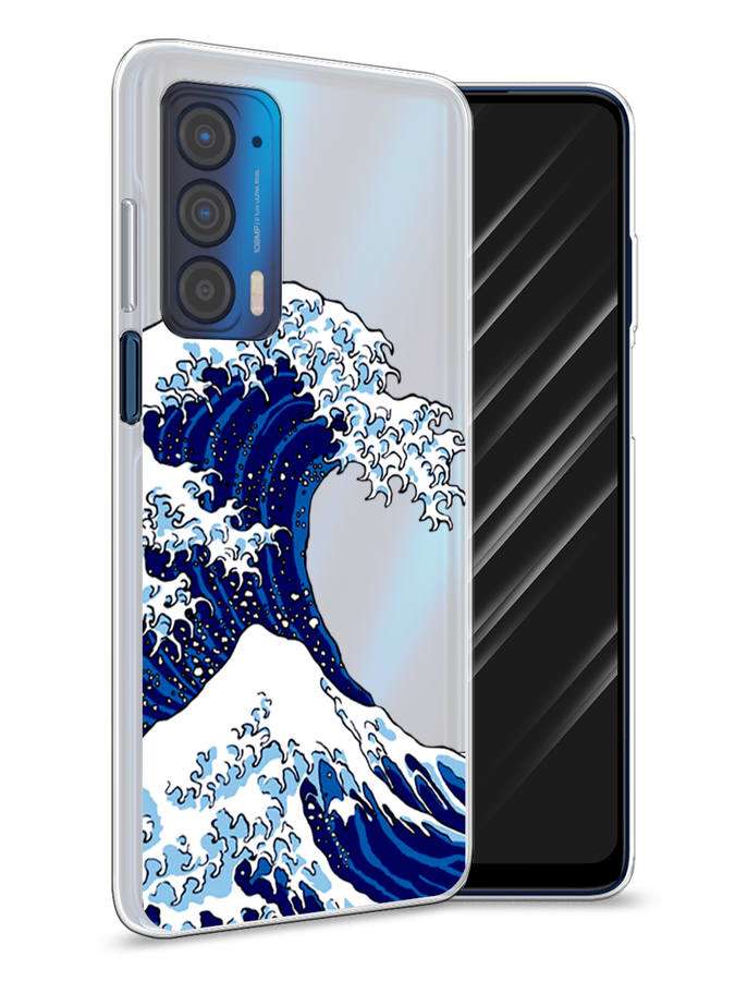 

Чехол Awog на Motorola Edge (2021) "Волна в Канагаве", Разноцветный, 242950-4