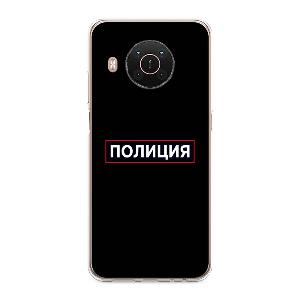 

Чехол Awog на Nokia X20 / Нокиа X20 "Police logo", Черный;белый;красный, 124250-5