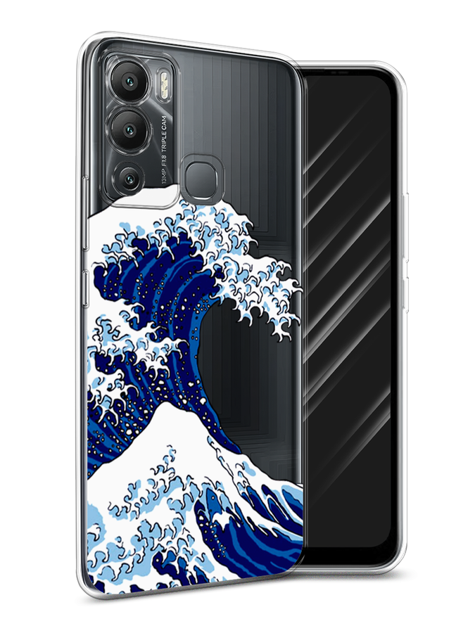 

Чехол Awog на Infinix Hot 12i "Волна в Канагаве", Разноцветный, 3101250-4