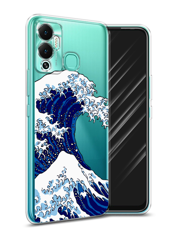 

Чехол Awog на Infinix Hot 12 Play "Волна в Канагаве", Разноцветный, 3101750-4