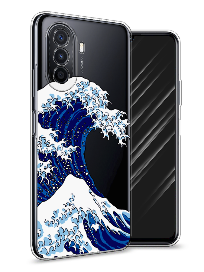 

Чехол Awog на Huawei Nova Y70 "Волна в Канагаве", Разноцветный, 6109150-4