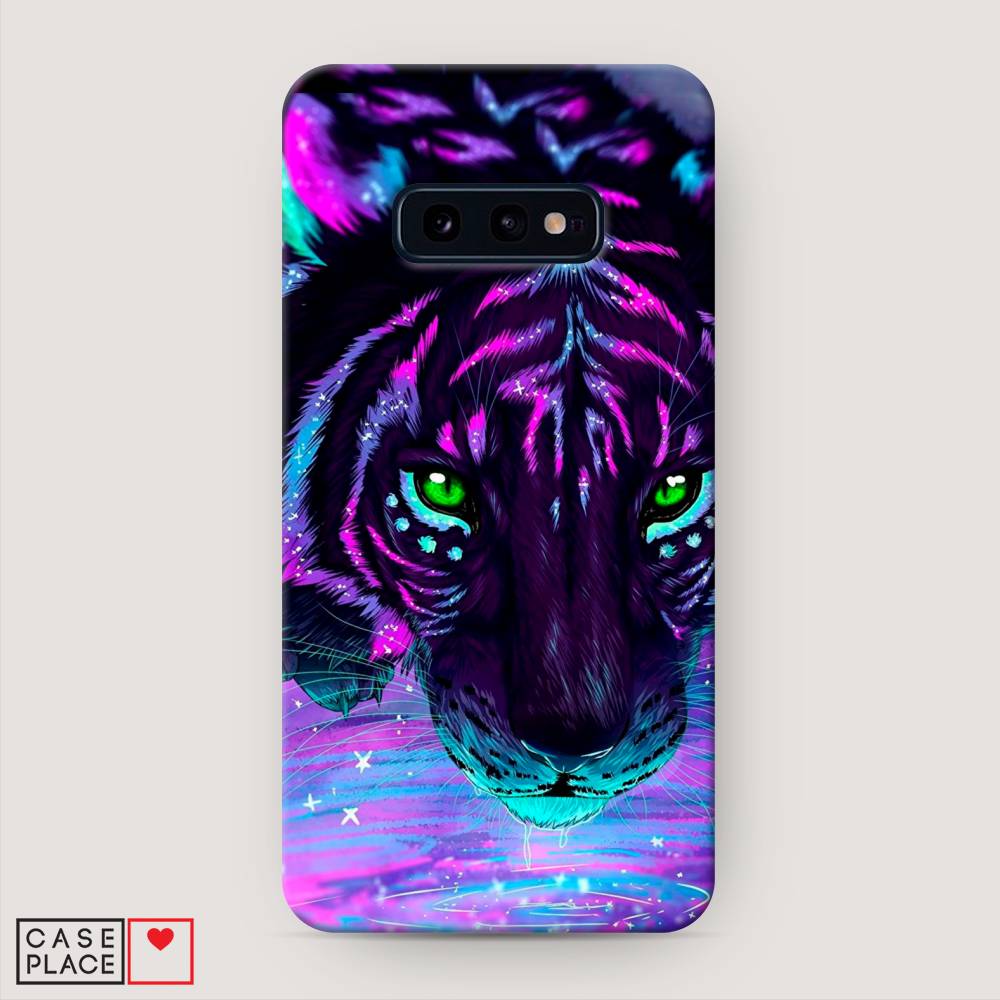 фото Пластиковый чехол "волшебный тигр" на samsung galaxy s10e awog
