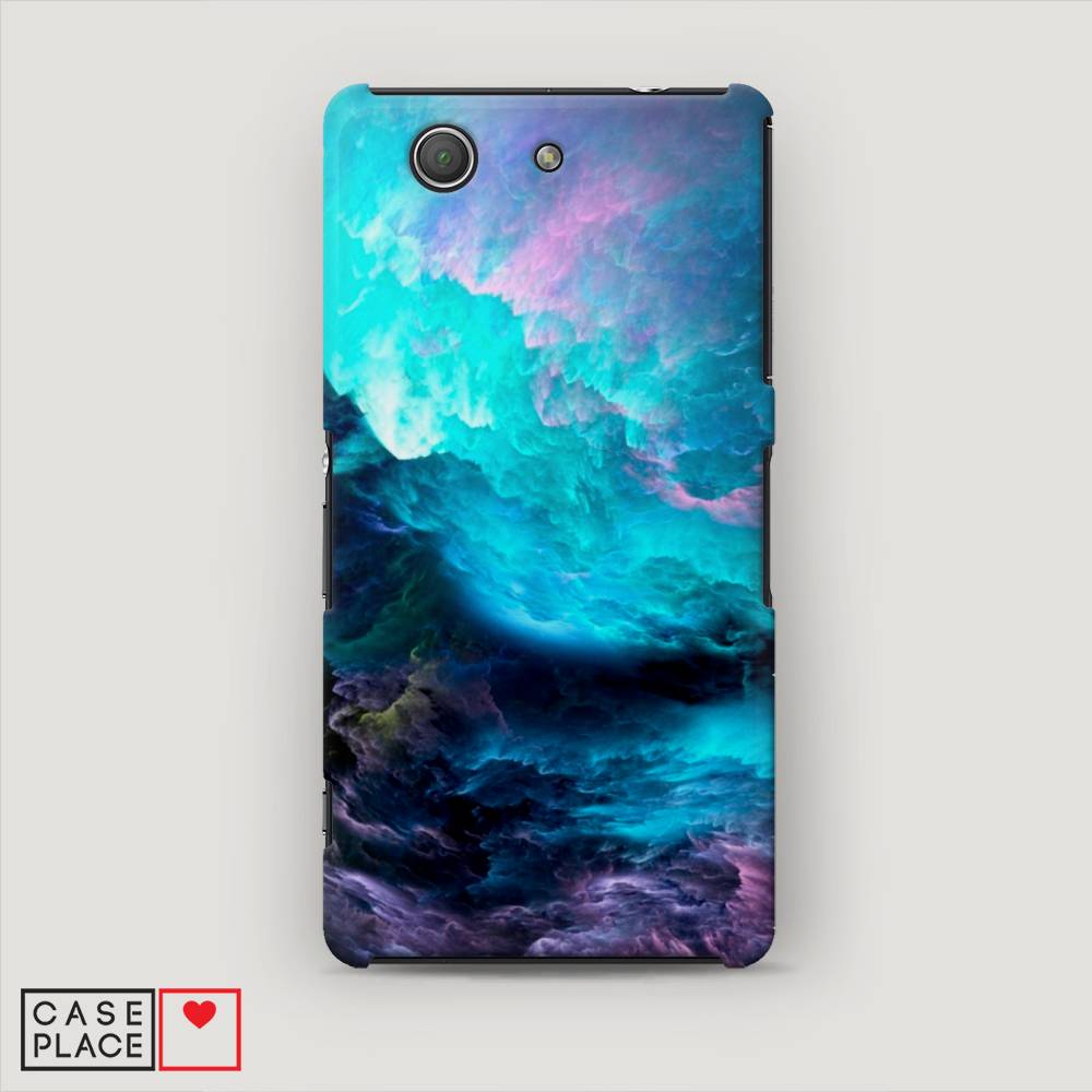 фото Пластиковый чехол "бирюзовое небо" на sony xperia z3 compact awog