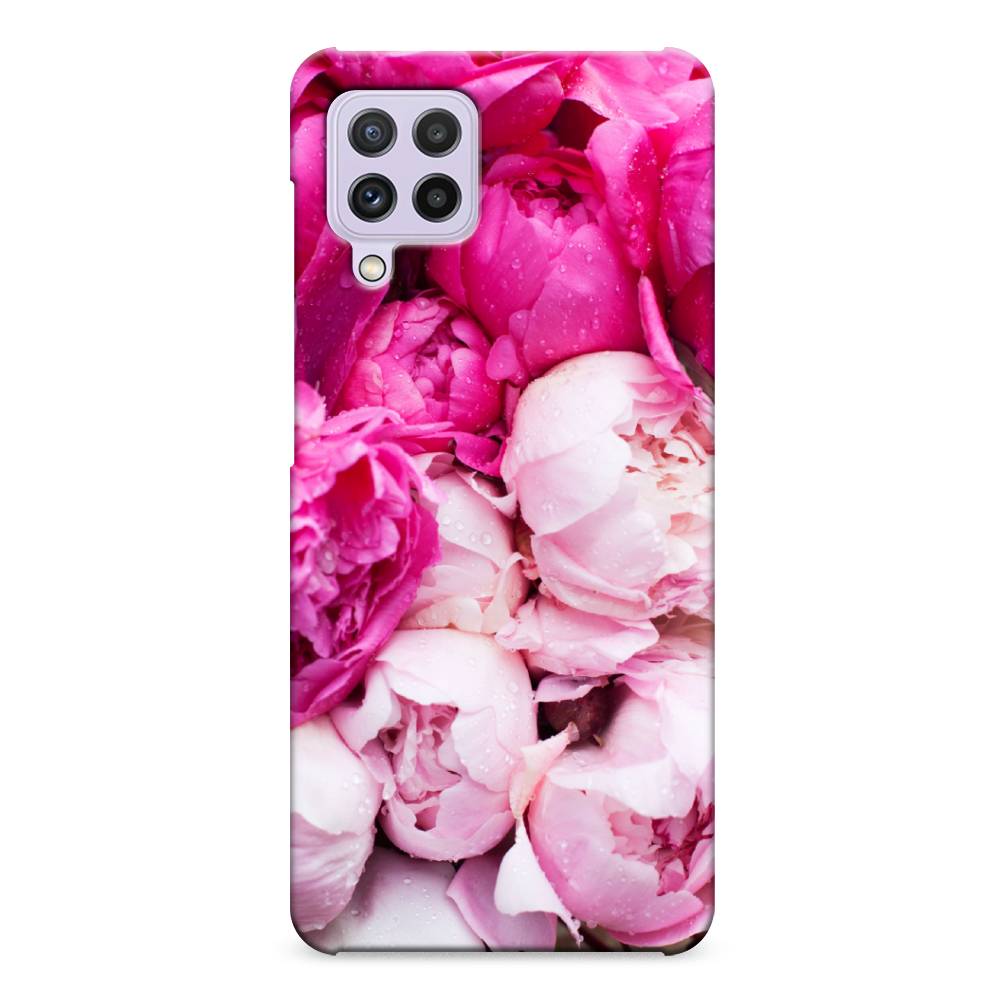

Пластиковый чехол "Пионы розово-белые" на Samsung Galaxy A22