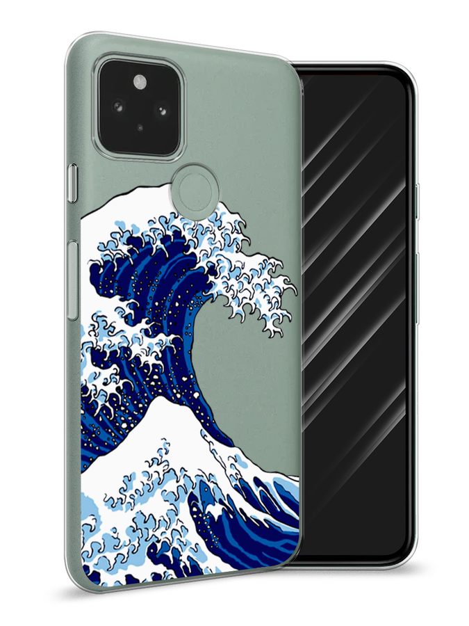 

Чехол Awog на Google Pixel 5A "Волна в Канагаве", Разноцветный, 271050-4